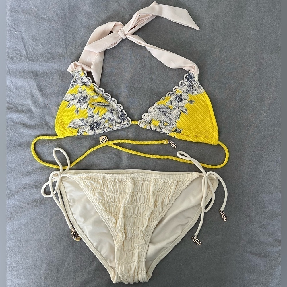 Juicy Couture Beach Royalty Bikini Top and Bottom.